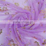 Imitation Silk Scarves & Wraps Rectangle Golden Purple Flower Scarf 2017 thumbnail-2