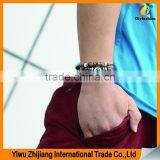 Stainless Steel Magnetic Clasps Pu Leather Bracelet thumbnail-6