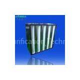 Plastic Frame Pleated Mini Hepa Filter - EN 1822 V Bank Filter WIth High Air Flow Rates