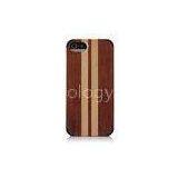 Customized Rosewood and PC Combo Wooden Cell Phone Case , Smart Phone Back Protective Cases