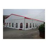 Waterproof 500 People Clear Span Tent , White Fabric Aluminum 9 x 30