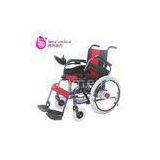 Blue Frame Handicapped Electric Wheelchair With Adjustable Detachable Footrest
