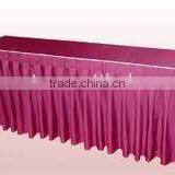Polyester Banquet Table Skirting Rectangular Table Skirts