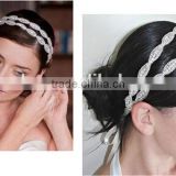 white hairband / fashion girls ribbon bow handband
