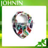 New Design Fashion 100% Organic Muslin Baby Bandana Drool Bibs thumbnail-3