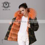 Top Grade Latest Fashion Faux Fur Women Jackets With Raccon Fur Collar thumbnail-2