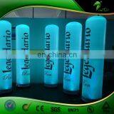 Colorful LED Light Inflatable Tube , LED Inflatable Advertising Pillar With Light