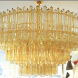 European Style Large Hotel Modern Crystal Chandelier with Gold Color