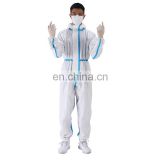 Medical Use Disposable CE ISO13485:2016 Clothing Coverall Blue White Full Body PPE Protectively Suit For Hospital