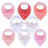 Pink Newborn 8 PackCotton Baby Organic Burp Cloths Cotton Baby Bandana Bibs thumbnail-3