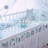 Nursery Cradle Decor Knotted Braided Junior Bed Sleep Safety Padded Plush Cushion /Baby Crib Bumper Plush for Newborn Gift thumbnail-2