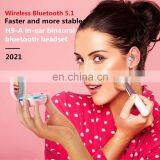 2021 New Girl Gifts bt 5.1 Auto Pair Touching Sport Wireless Mini Tws Earphones Earbuds Headphone With Mirror thumbnail-5