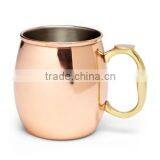 Shiny Finish Copper Beer Mug With Beautiful Brass Handle thumbnail-5