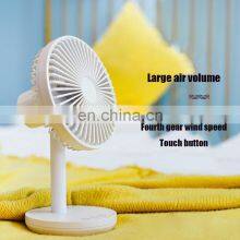 2021 New With Shake Head Function USB Plug Mini Portable Plastic Personal Cooling Cooler USB Desk Fan thumbnail-4