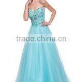 2015 Spring A-line Beading Sweetheart Floor Length Evening Dress thumbnail-1