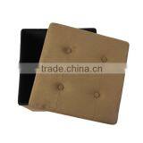 Yes Folded Brown Folding Storage Ottoman thumbnail-4