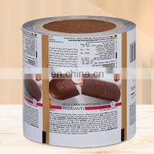 Laminated Food Grade chocolate candy roll packing film cold sealing adhesive packing roll film