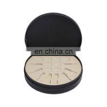 Персонально изготовленная пустая безвоздушная помповая бутылка для косметики, упаковка товара — круглая черная подарочная коробка для кремов для лица объемом 15 мл с роскошной вставкой из ЭВА thumbnail-2