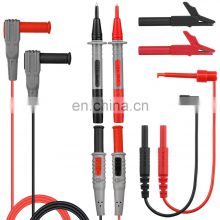 Electrical Multimeter Probe Replaceable Probe Clamp Test Leads Wire Pen Cable with Alligator Clips Needle Tip Feeler Lead Kits