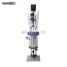Lab Chemical Distillation Device High Borosilicate Small Jacketed Glass Reactor With CE thumbnail-4