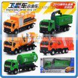 Mini Qute 1:43 Kid Die Cast Pull Back Alloy Engineering Excavator Truck Vehicle Diecast Model Car Educational Toy NO.MQ 1816