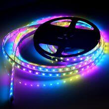 12V Built-in IC WS2811 Addressable Digital RGB Light 60led Waterproof IP65 IP67 IP68 RGB LED Strip thumbnail-4
