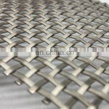 Corrugated Metal Woven Mesh Decorative Curtain Wall Mesh Crimped Wire Mesh