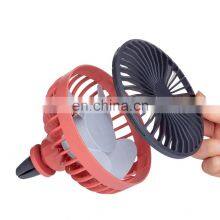 Cars Accessoire 4 Inch Air Cooling Fan 3 Speeds Adjust DC Powered Vehicle Rotatable Clip Fan Portable Mini USB Car Fan With LED thumbnail-2