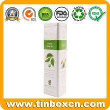 Customized Round Tea Tin Can With Plug Lid and Flush Appearance thumbnail-4