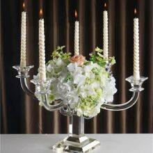 Wholesale 7 Weapons Wedding Crystal Dendritic Candlestick Chandelier Wedding Party Decoration Candelabra Candle Holder thumbnail-3