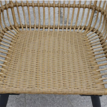 Easy to Assemble 3pcs Steel Garden Wicker Sets With Square Side Table thumbnail-2