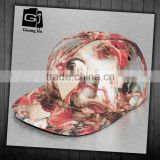 Guangjia Cap Factory Black Design Metal Band Snapback Cap Hats