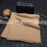 New Winter Fashion Fringe Plain Women Cashmere Shawl thumbnail-2