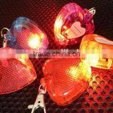 Creative Heart Shaped Plastic Flashing Light Pet id Tags Cheap thumbnail-2