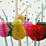 colorful fruity party straws