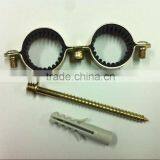 SIMPLE PIPE CLAMP WITH RUBBER & HANGER BOLT &PLUG