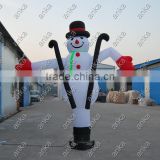 Inflatable snow man tube