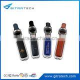 Real Leather USB Flash Drive Mock Up With Hot Stamp Logo and Cap 8GB 16GB 32GB