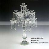 Clear Crystal Candelabra for Wedding Table Decoration