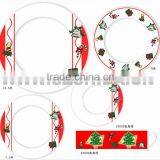 PORCELAIN PLATES 20PCS ROUND SHAPE FINE PORCELAIN DINNER SET WITH CHRISTMAS DESIGN