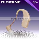High Gain Battery Operated Behind The Ear Hearing Amplifier