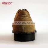 Tan Swede Leather Latest Design Mens Derby Shoes thumbnail-5