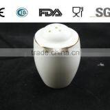 Food Rice Fruit Gold Sugar White Body Stoneware Earthenware Bone China Porcelain Ceramic Salt & Pepper