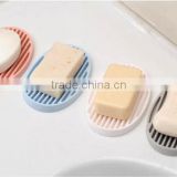 Oval silicone soap holder dish, bathroom kitchen sink soap tray holder, silicone soap dish