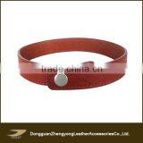 Wide Brown Leather Cuff Wrist Watch Band, Watches Men Band for Dongguan Manufacture