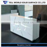 Hot Sale High Quality Environmental Modern Design White Reception Desk thumbnail-3