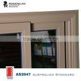ROGENILAN 88 3 Panels Price of Aluminum Frame Glass Sliding Window With Mosquito Screen thumbnail-5