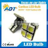 Canbus T10 194 Wedge/ BA9S/PCB Plug 4XSMD5050 LED Bulb on the Top Cool White Color