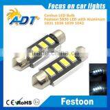 Aluminium Casing Metal Body Canbus no Error Festoon 1036 1039 1042 4X SMD5630 Led Bulb White Color