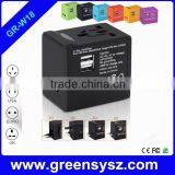 GR-W18 Corporate Gift Universal Electric Travel Adapter With 2 Usb Ports for Traveling thumbnail-2
